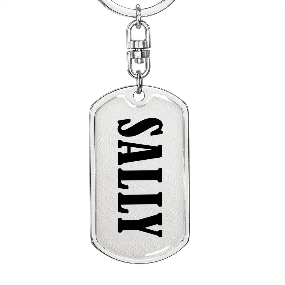Sally v01 - Luxury Dog Tag Keychain