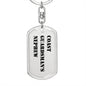 Coast Guardsman's Nephew - Luxury Dog Tag Keychain