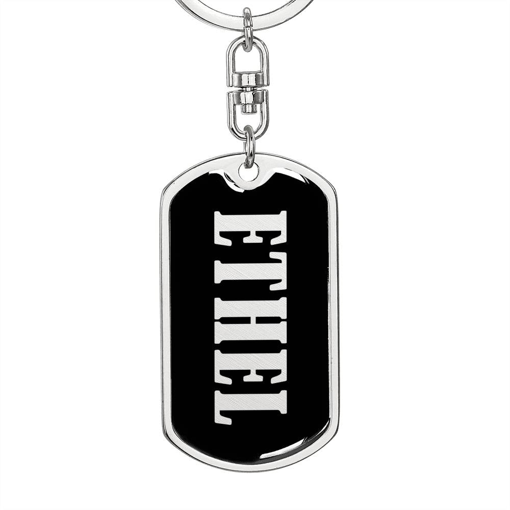 Ethel v02 - Luxury Dog Tag Keychain