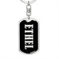 Ethel v02 - Luxury Dog Tag Keychain