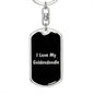 Love My Goldendoodle v5 - Luxury Dog Tag Keychain