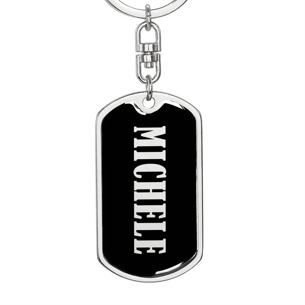 Michele v02 - Luxury Dog Tag Keychain