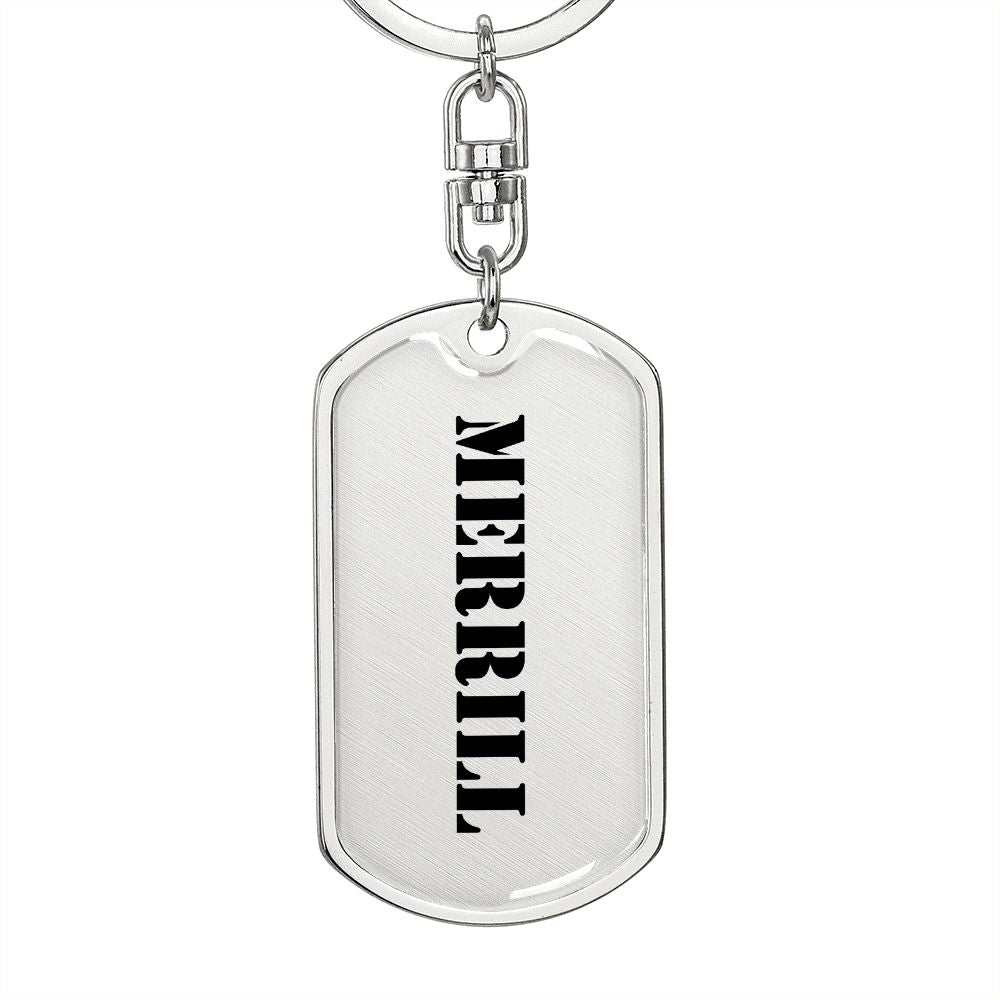 Merrill - Luxury Dog Tag Keychain