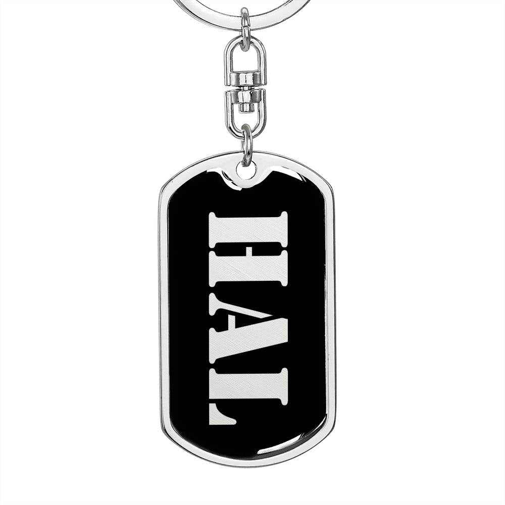 Hal v3 - Luxury Dog Tag Keychain
