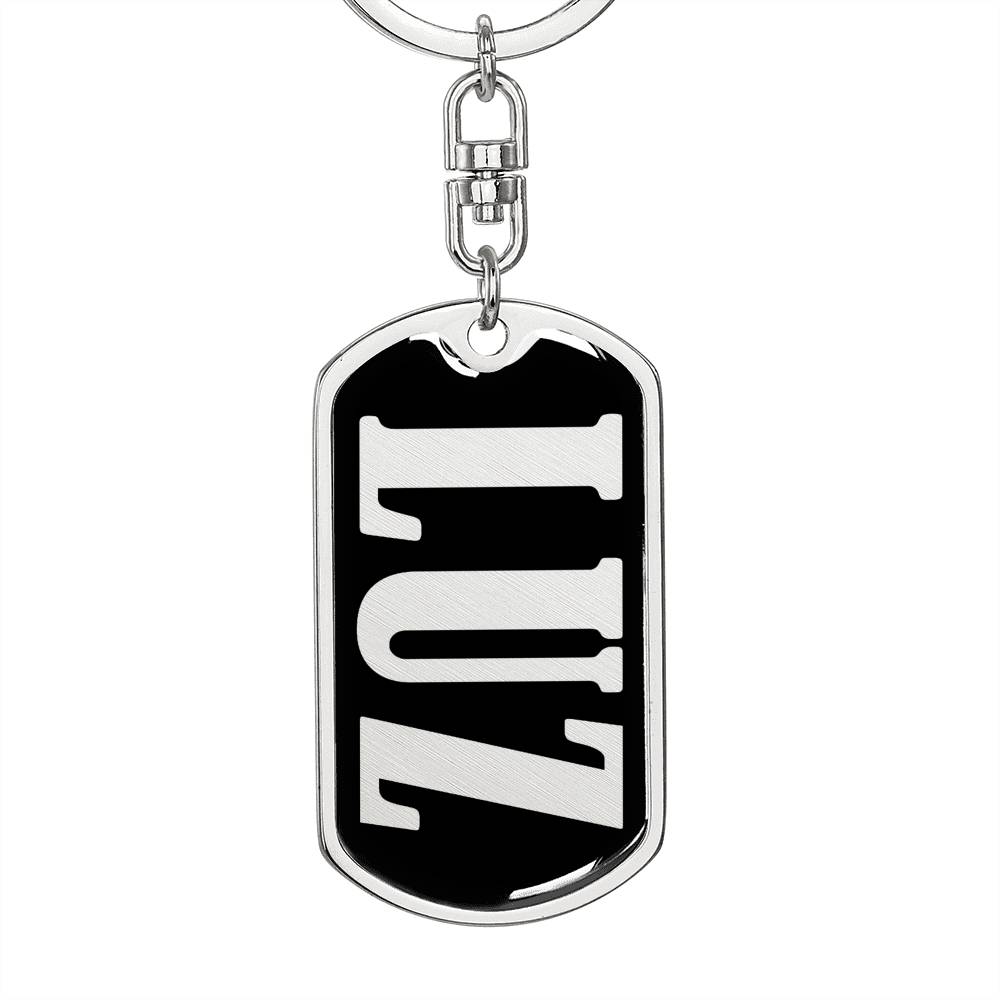 Luz v02 - Luxury Dog Tag Keychain