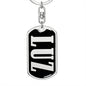 Luz v02 - Luxury Dog Tag Keychain