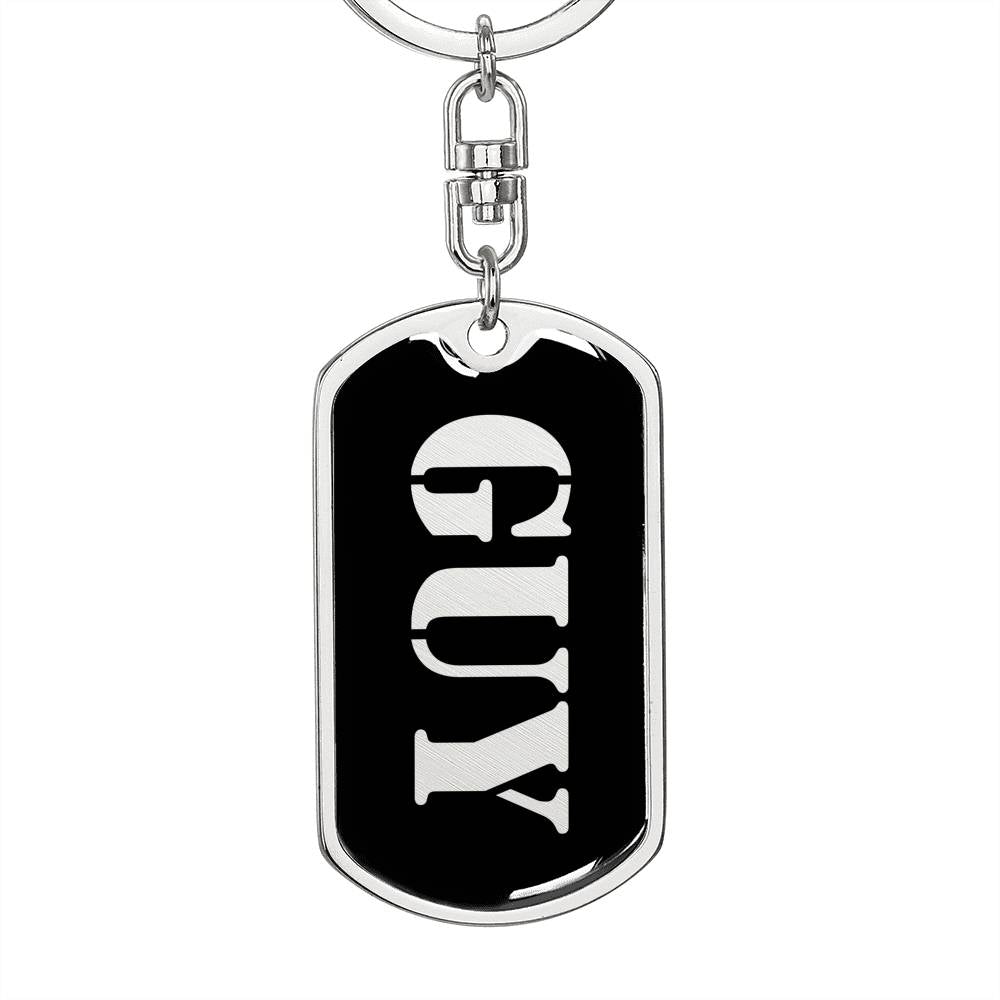 Guy v3 - Luxury Dog Tag Keychain