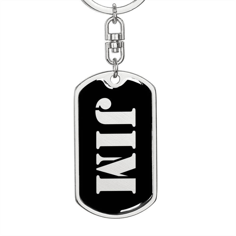 Jim v3 - Luxury Dog Tag Keychain