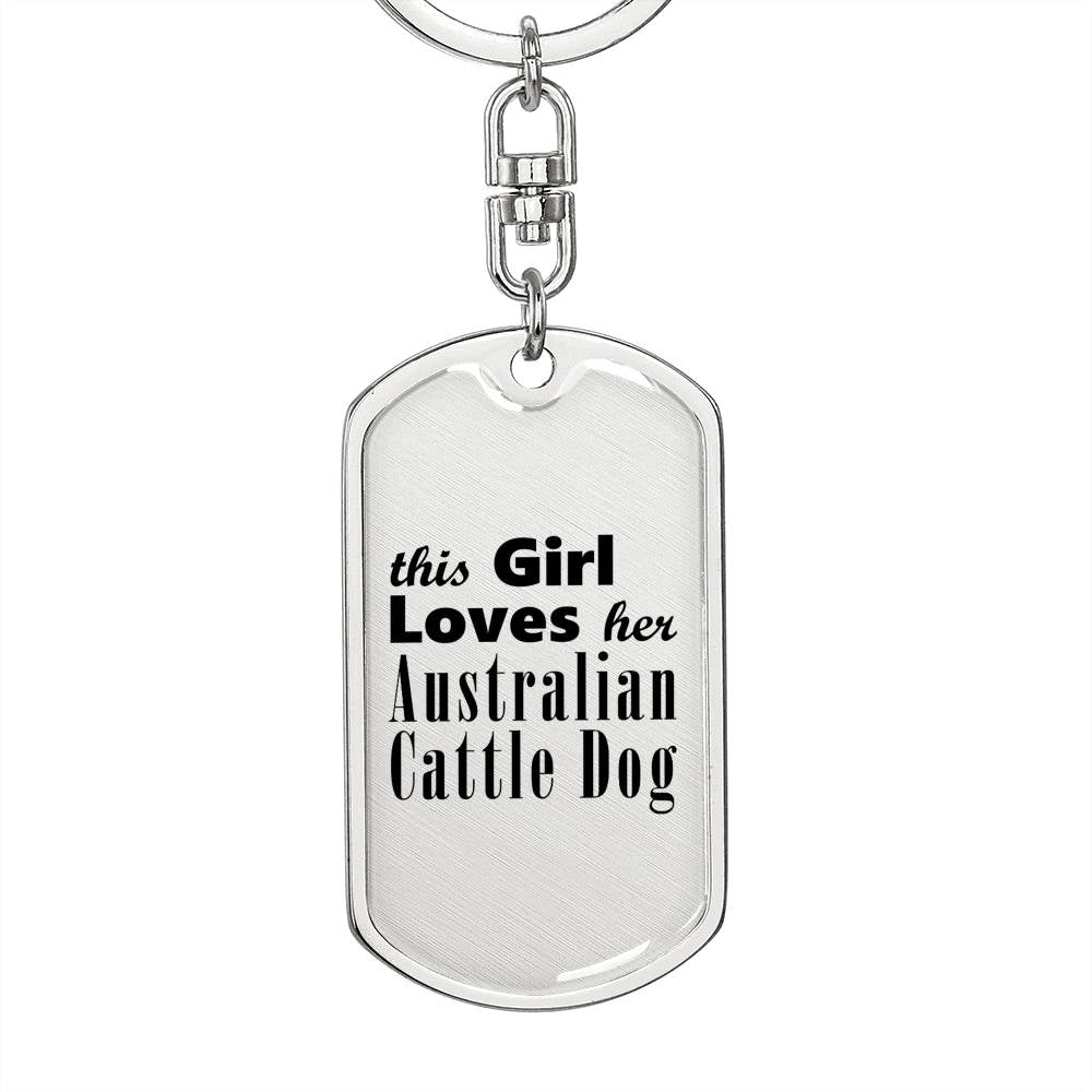 Australian Cattle Dog - Luxury Dog Tag Keychain