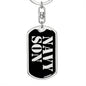 Navy Son v2 - Luxury Dog Tag Keychain