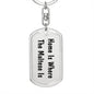 Maltese's Home - Luxury Dog Tag Keychain
