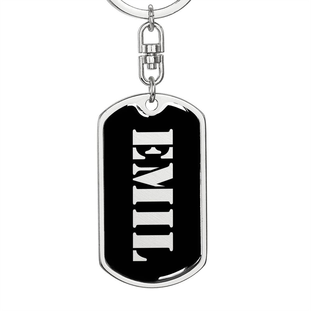 Emil v3 - Luxury Dog Tag Keychain