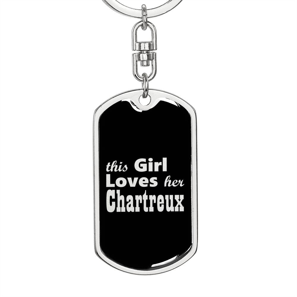 Chartreux v2 - Luxury Dog Tag Keychain
