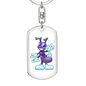 Purple Ant - Luxury Dog Tag Keychain