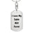 Love My Sable Mitt Ferret - Luxury Dog Tag Keychain