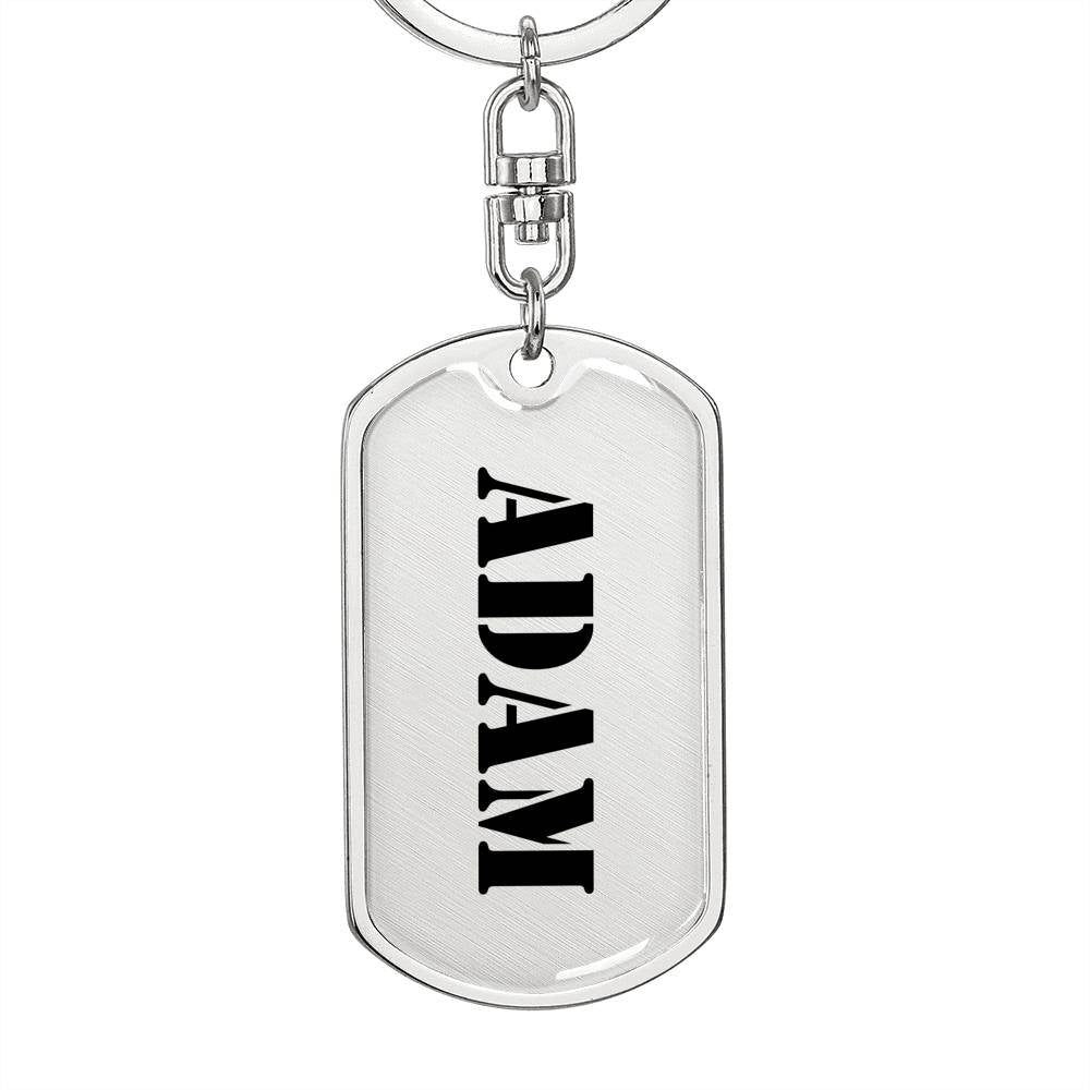 Adam - Luxury Dog Tag Keychain