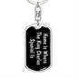 King Charles Spaniel's Home v2 - Luxury Dog Tag Keychain