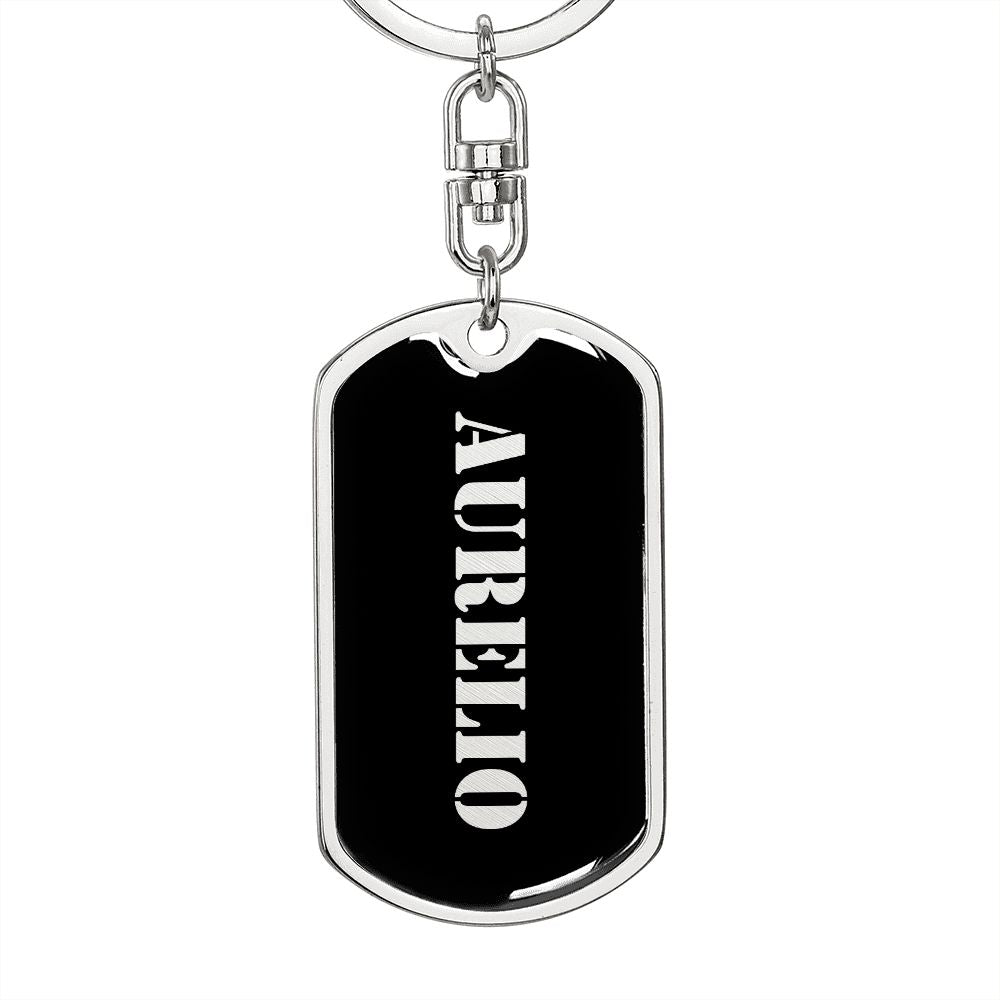 Aurelio v2 - Luxury Dog Tag Keychain