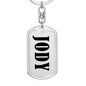 Jody v01 - Luxury Dog Tag Keychain