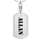 Allan - Luxury Dog Tag Keychain