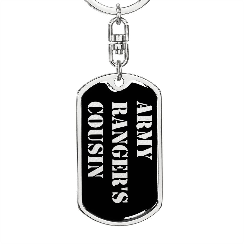 Army Ranger's Cousin v2 - Luxury Dog Tag Keychain