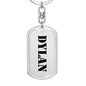 Dylan - Luxury Dog Tag Keychain