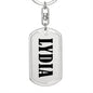 Lydia v01 - Luxury Dog Tag Keychain