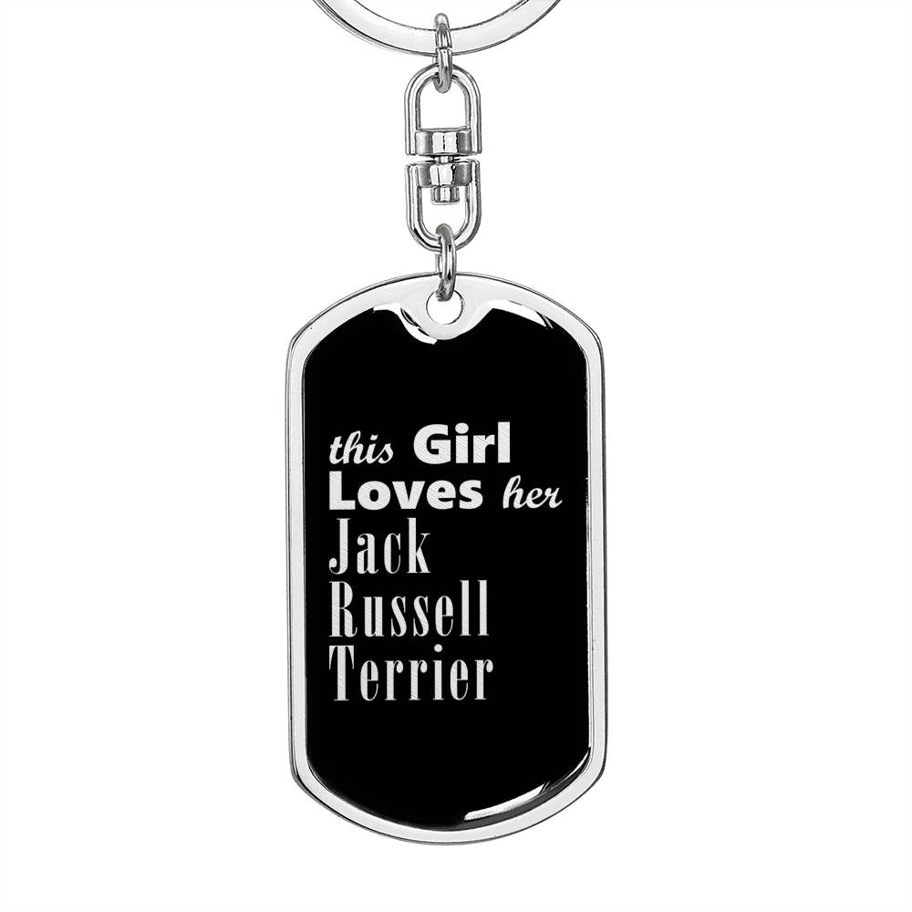 Jack Russell Terrier v2 - Luxury Dog Tag Keychain