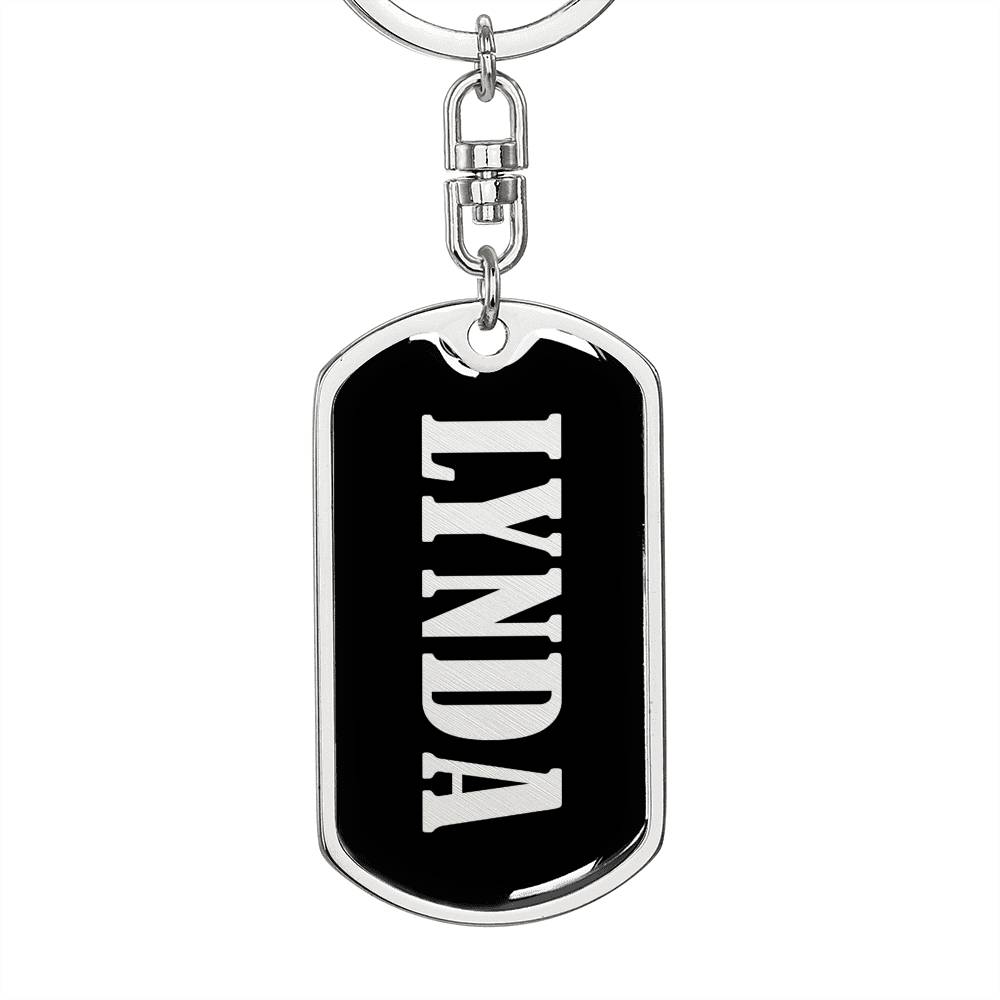 Lynda v02 - Luxury Dog Tag Keychain