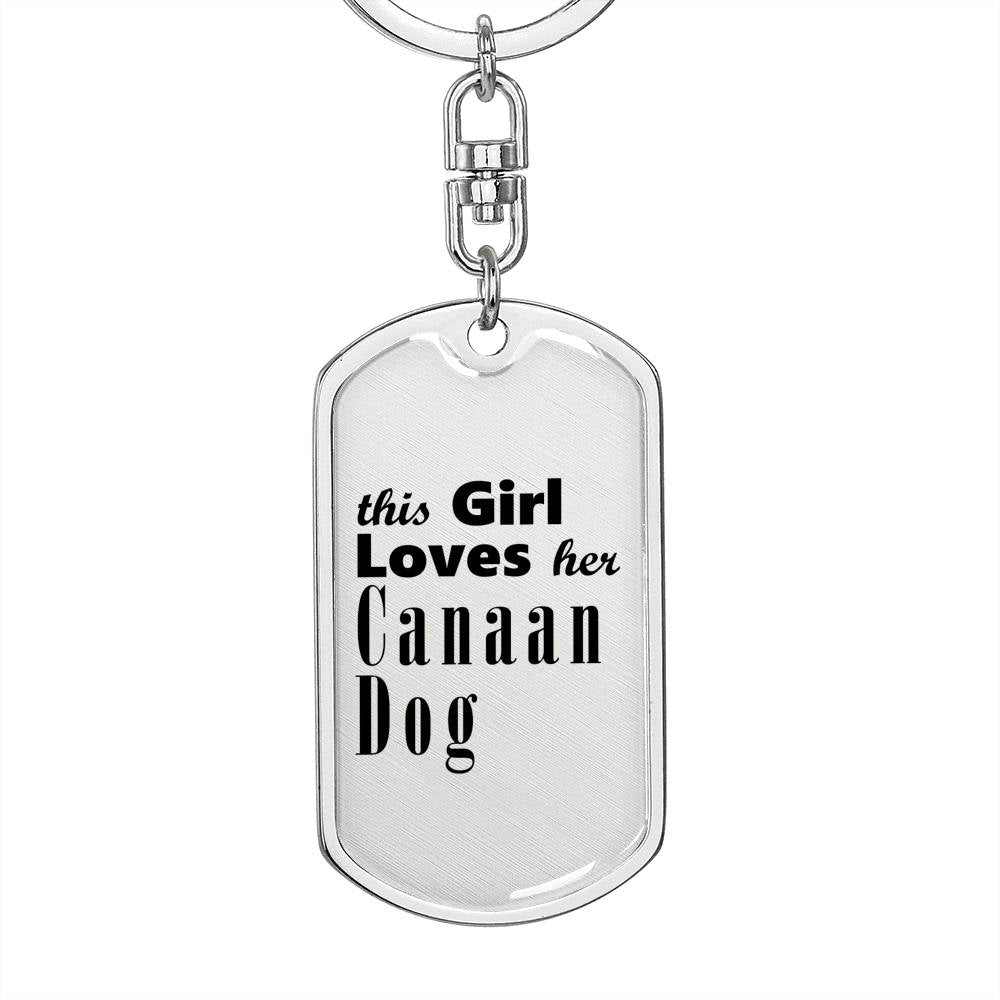 Canaan Dog - Luxury Dog Tag Keychain