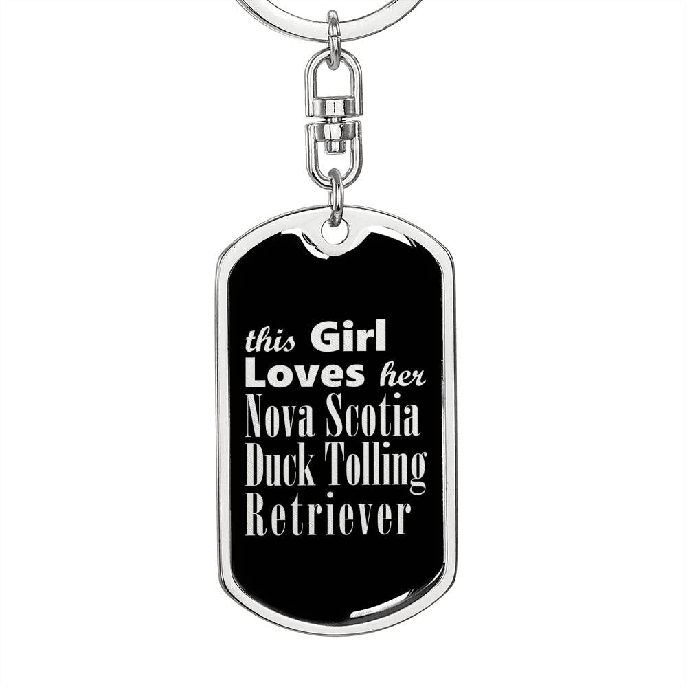 Nova Scotia Duck Tolling Retriever v2 - Luxury Dog Tag Keychain