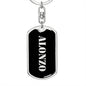 Alonzo v3 - Luxury Dog Tag Keychain