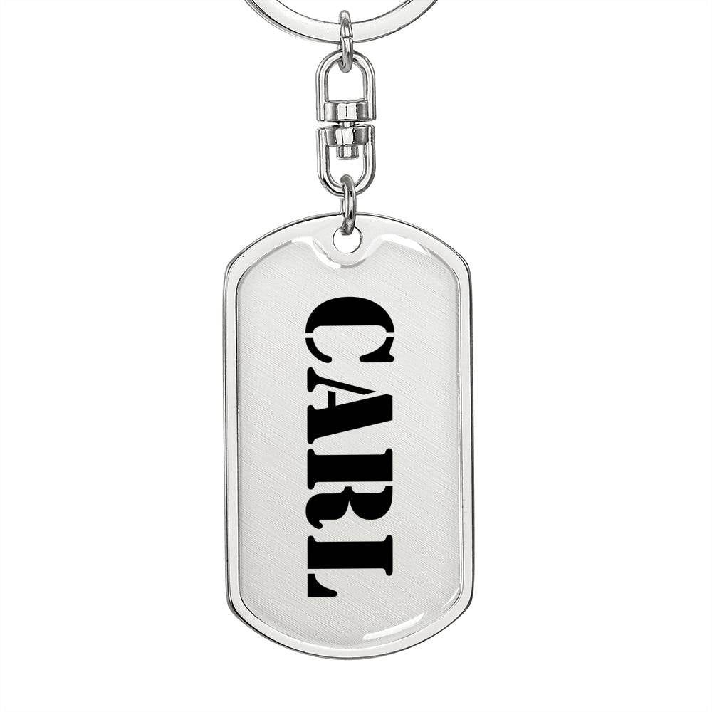 Carl - Luxury Dog Tag Keychain