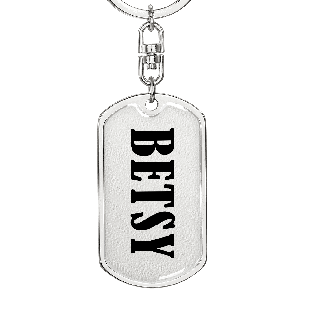 Betsy v01 - Luxury Dog Tag Keychain