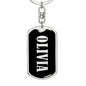 Olivia v02 - Luxury Dog Tag Keychain