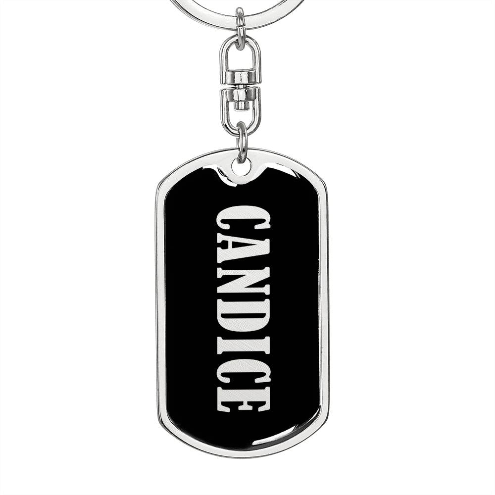 Candice v02 - Luxury Dog Tag Keychain