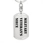 Military Veteran's Niece - Luxury Dog Tag Keychain