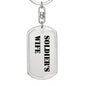 Soldier's Wife - Luxury Dog Tag Keychain