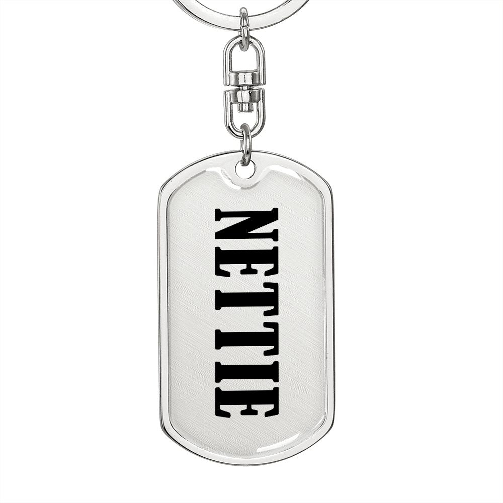Nettie v01 - Luxury Dog Tag Keychain