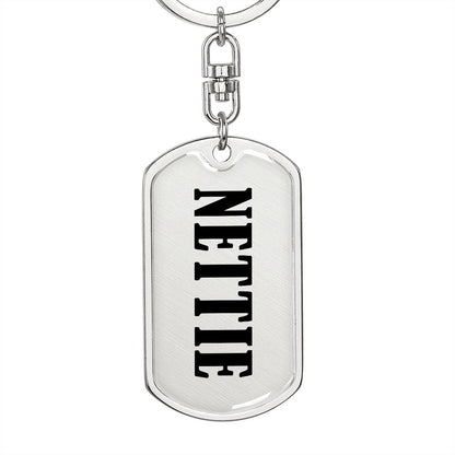 Nettie v01 - Luxury Dog Tag Keychain