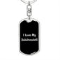Love My Xoloitzcuintli v5 - Luxury Dog Tag Keychain