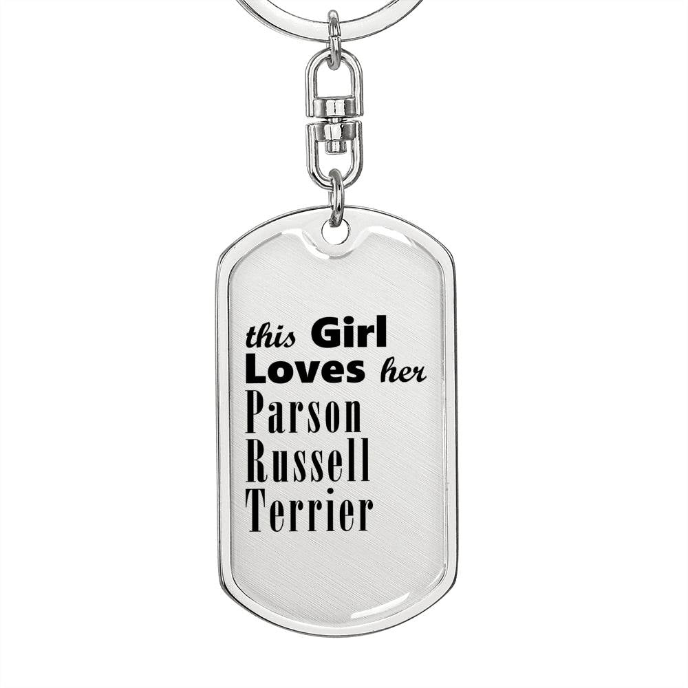 Parson Russell Terrier - Luxury Dog Tag Keychain