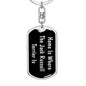 Jack Russell Terrier's Home v2 - Luxury Dog Tag Keychain
