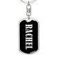 Rachel v02 - Luxury Dog Tag Keychain