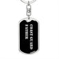 Coast Guard Father v2 - Luxury Dog Tag Keychain