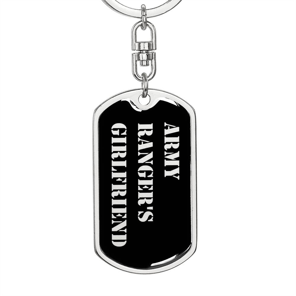 Army Ranger's Girlfriend v2 - Luxury Dog Tag Keychain
