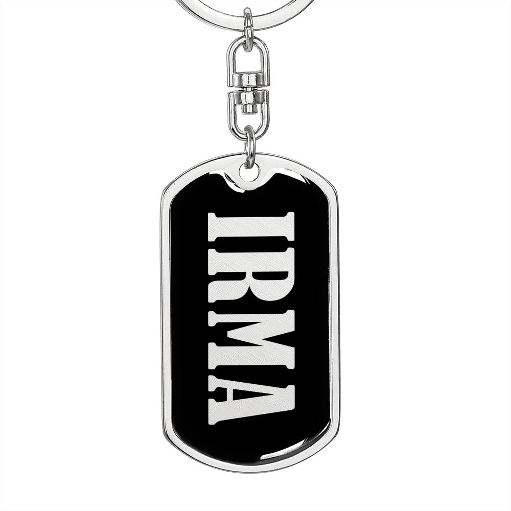 Irma v02 - Luxury Dog Tag Keychain