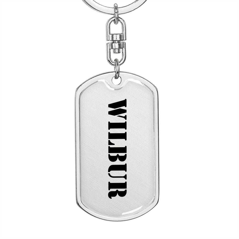 Wilbur - Luxury Dog Tag Keychain