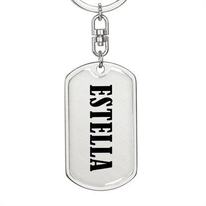 Estella v01 - Luxury Dog Tag Keychain
