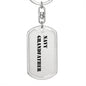 Navy Grandfather - Luxury Dog Tag Keychain